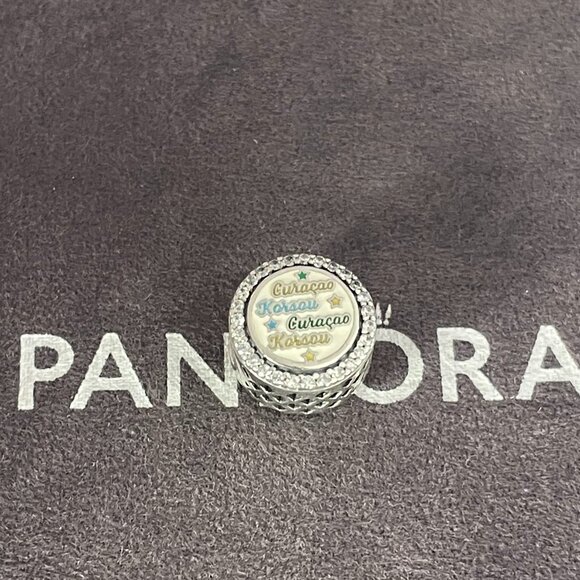 Pandora Engraved Button Charm Swimsuit Cur Charm - Picture 2 of 5